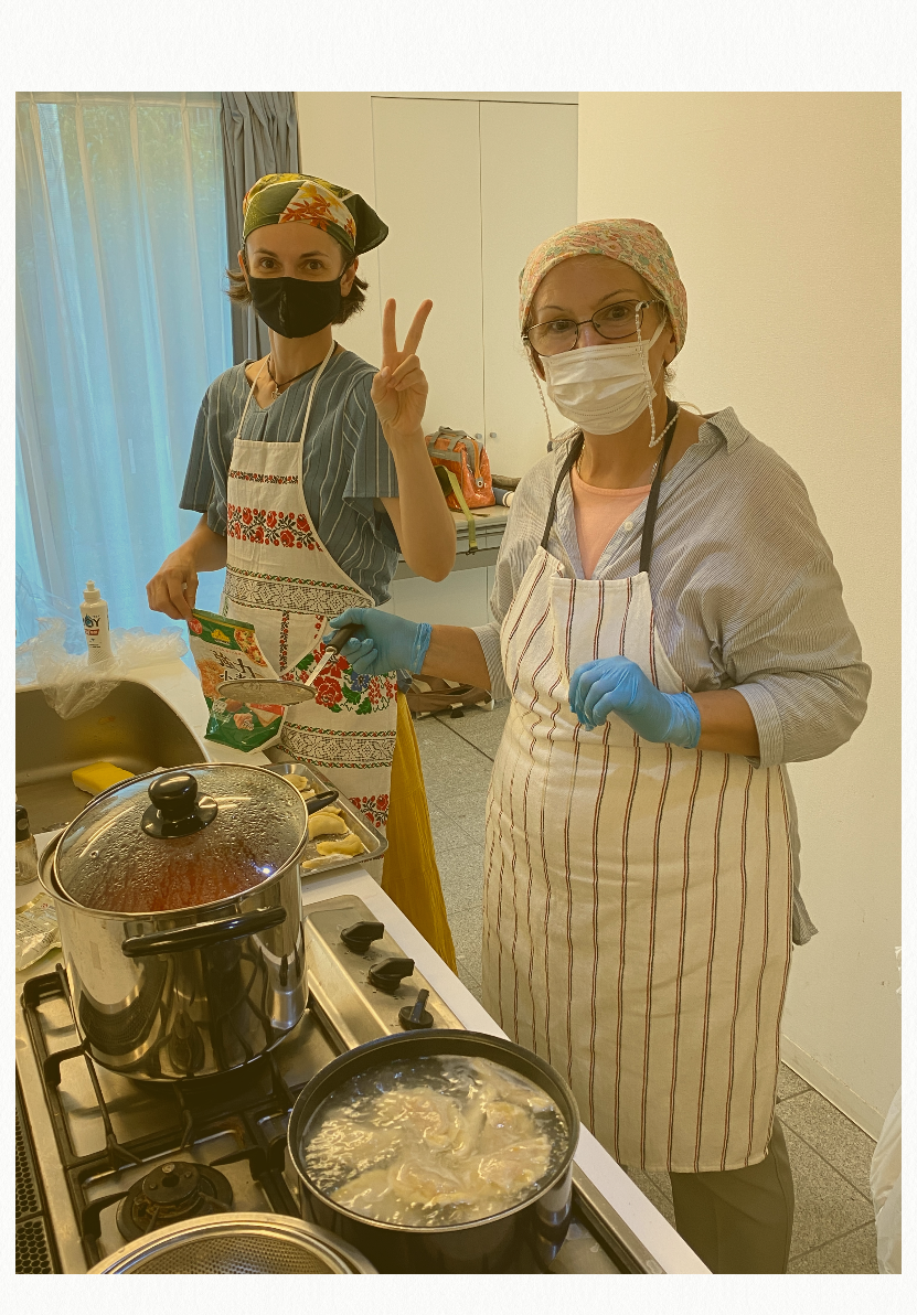 ウクライナ料理教室の様子