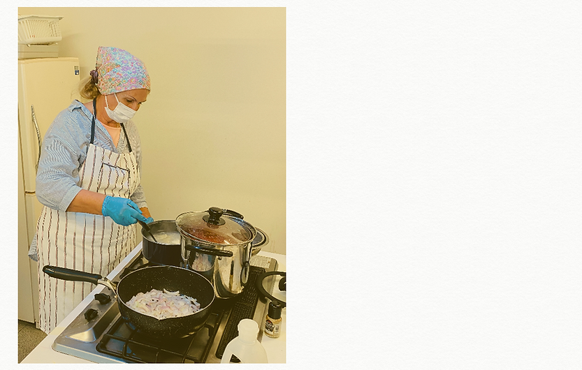 玉ねぎソース作り